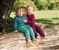  Organic Wool / Silk Baby Pants
Color: Ice-blue (left)