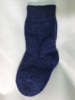 Thick Organic Wool Terry Socks
Color: Tweed Navy