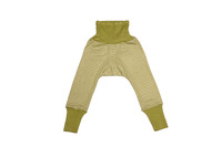 Organic Wool/ Silk Pants with Waistband
Color: Green Stripes