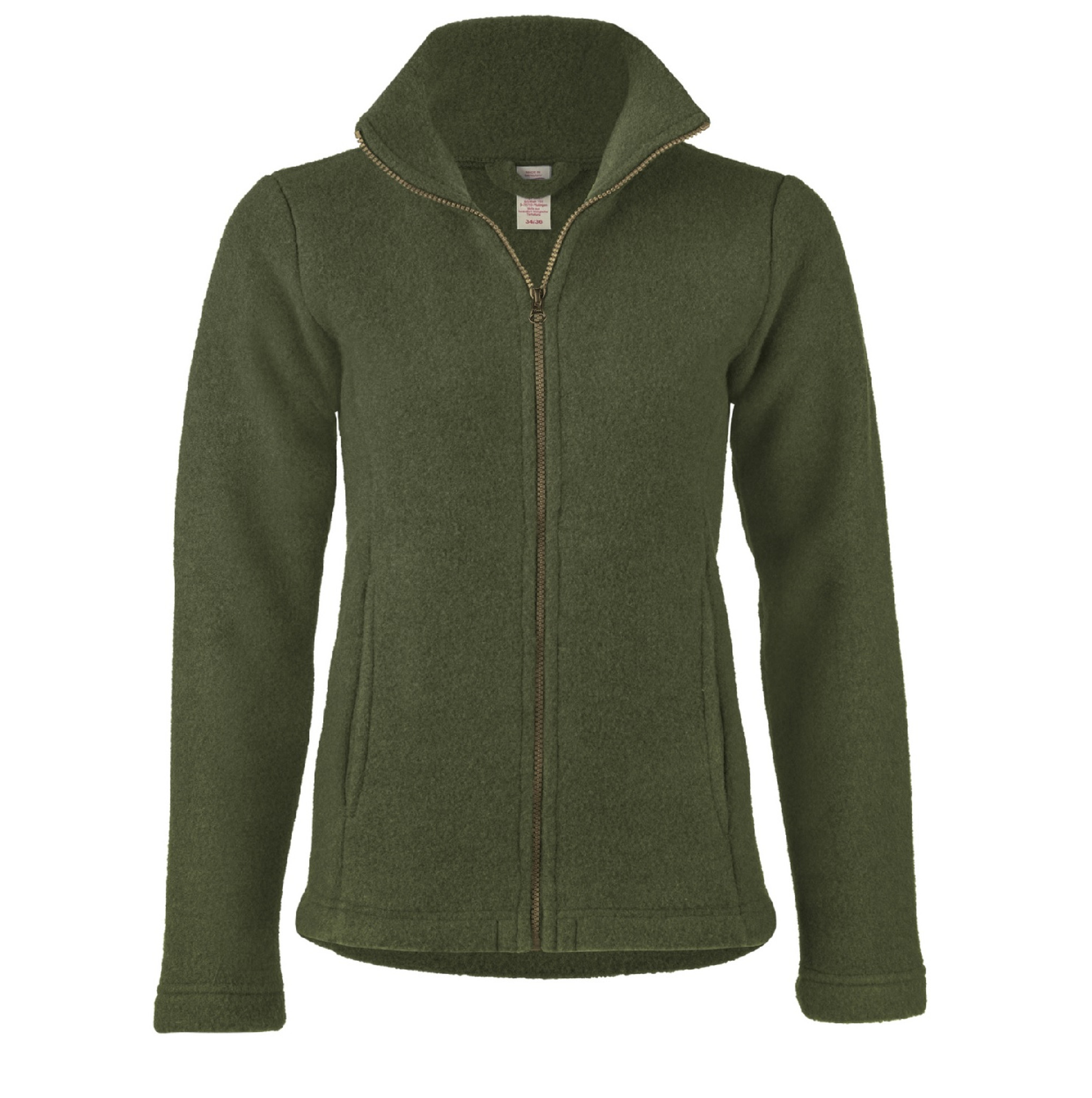 Organic Thick Wool Fleece Hooded Women's Jacket - Little Spruce