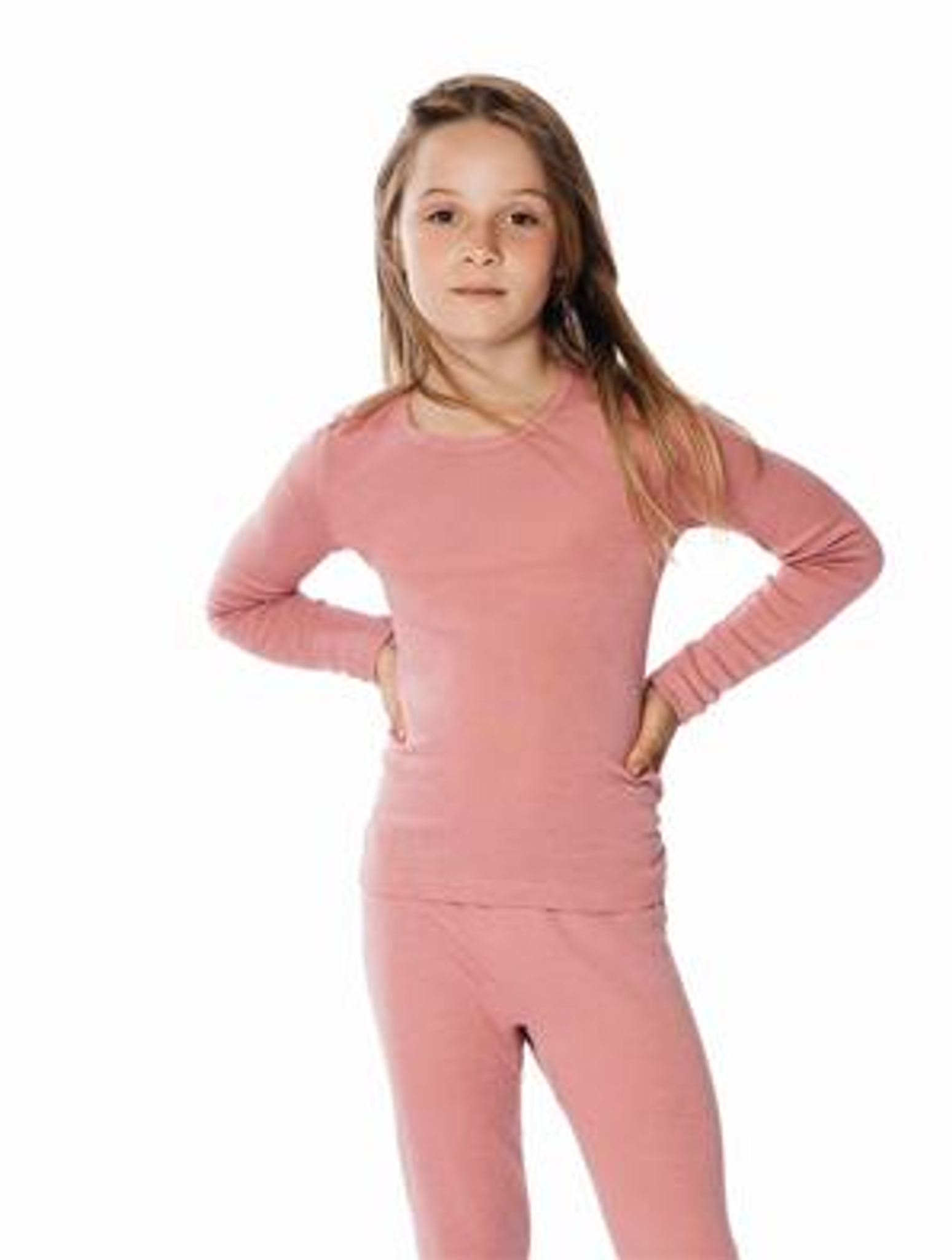 New Girls 10-11 Years Clothes Lovely Long Sleeves Thermal Vest Top