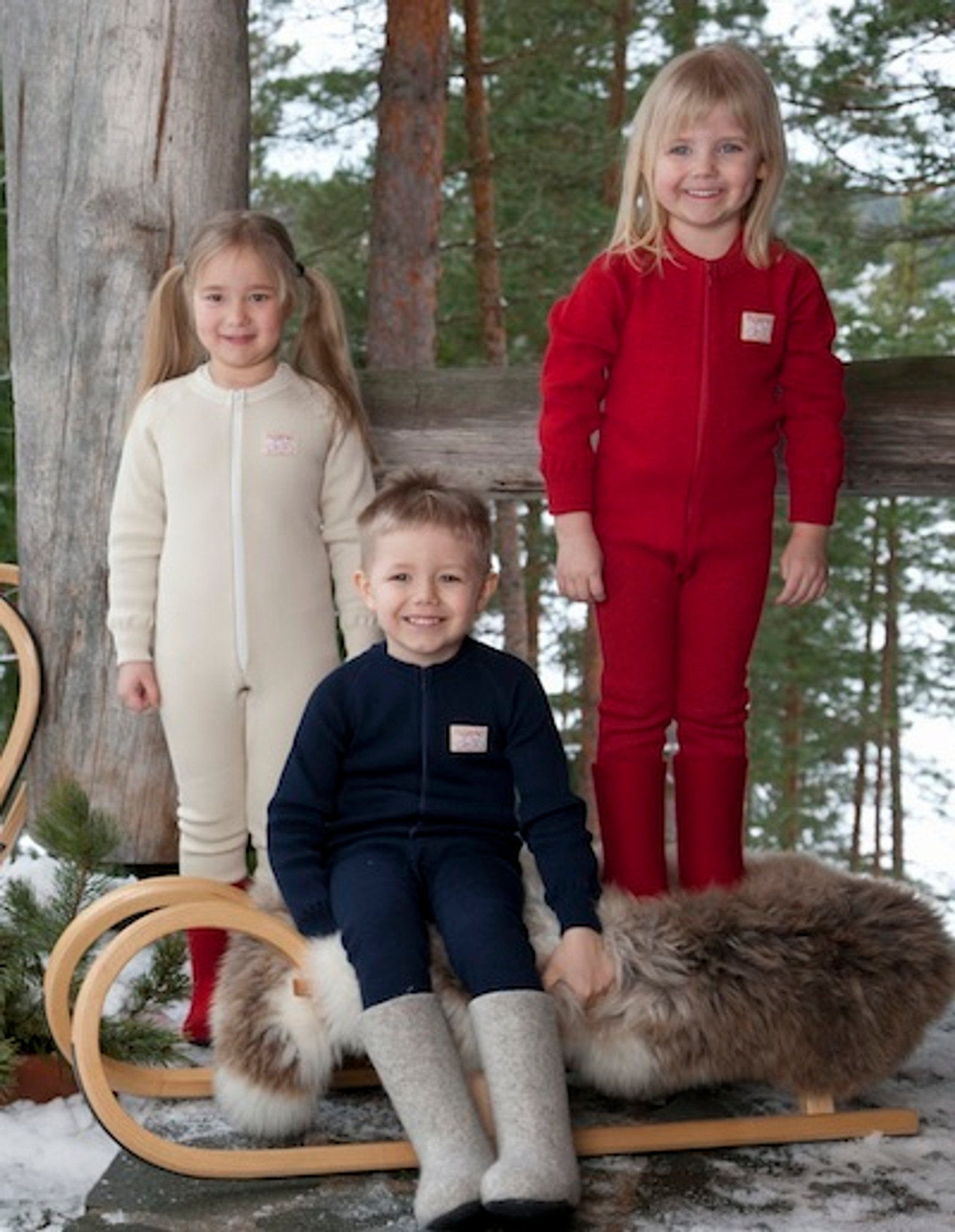 Merino Wool One-Pieces for Boys Sizes 2T-5T
