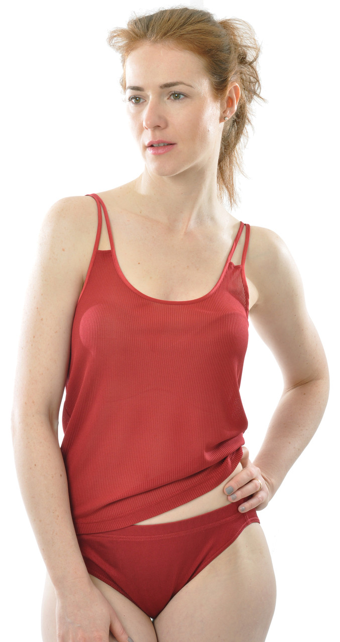 Organic Silk Women's Camisole with Double Straps - Little Spruce