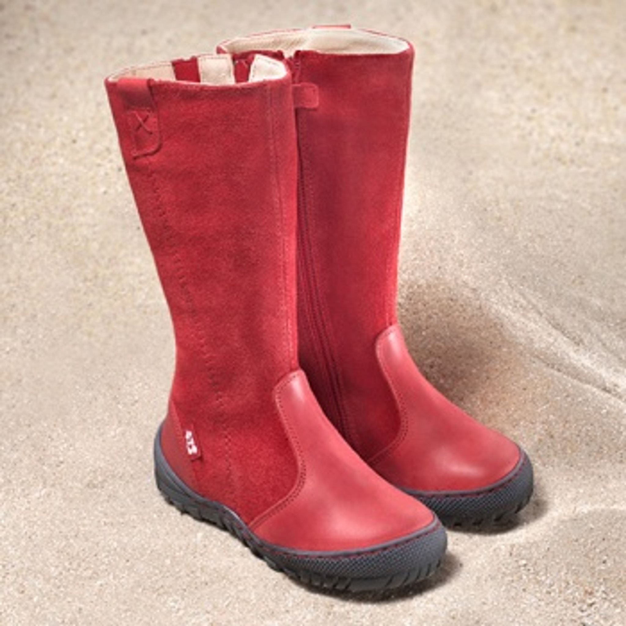 Red winter sales boots women's