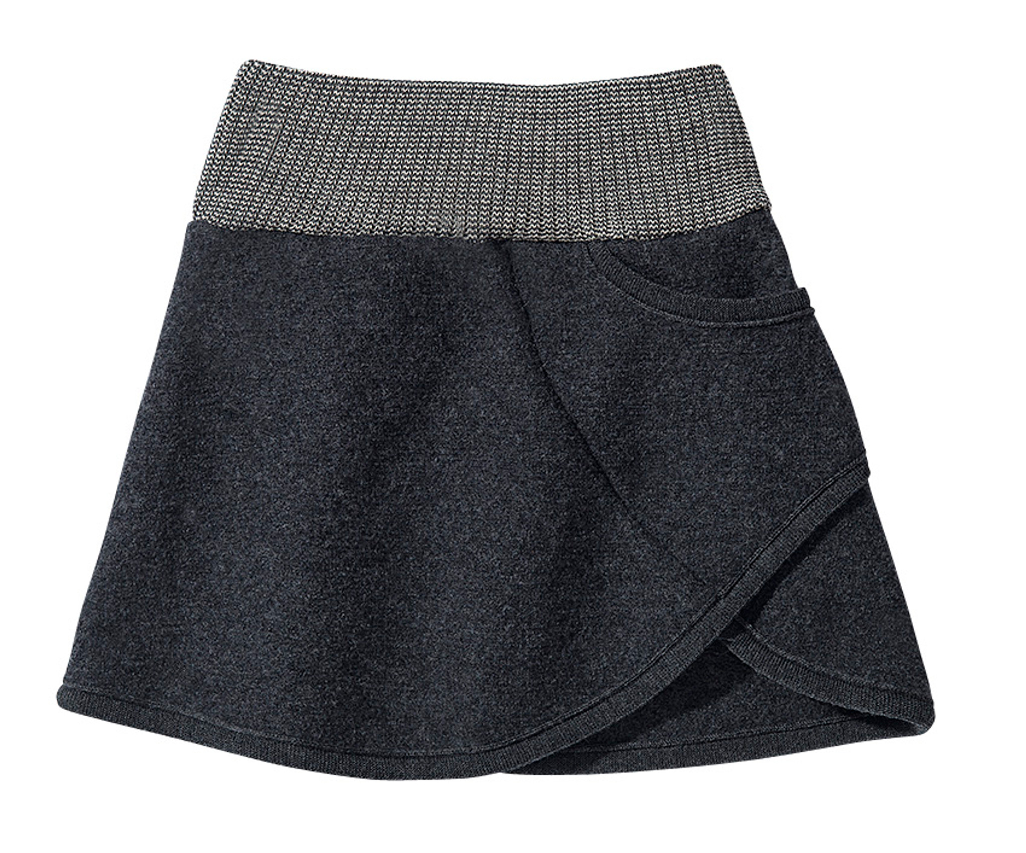 Douuod Kids wool-blend skort - Grey