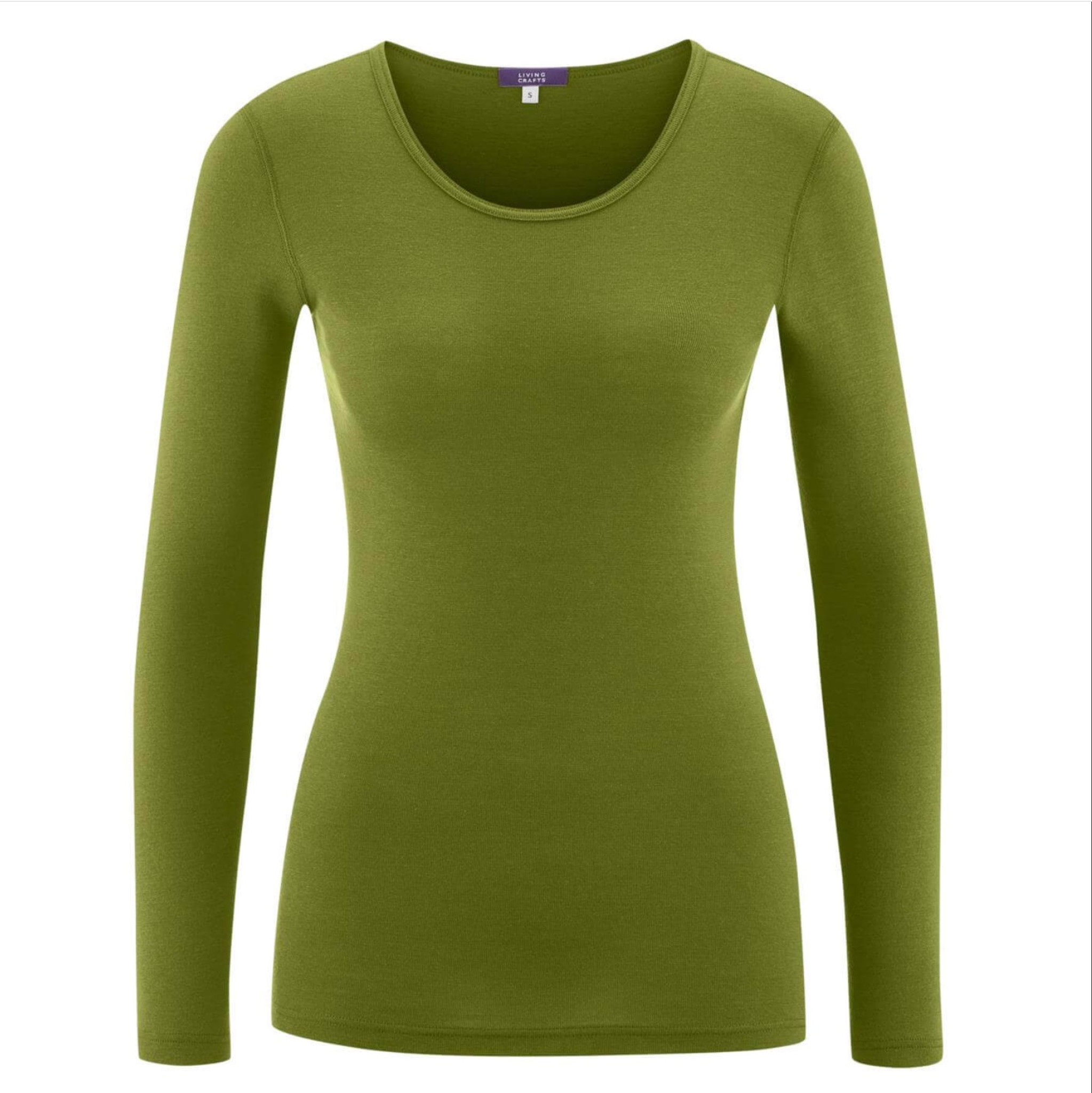 Women's Long Sleeve Underwear Shirt | Organic Merino Wool / Cotton