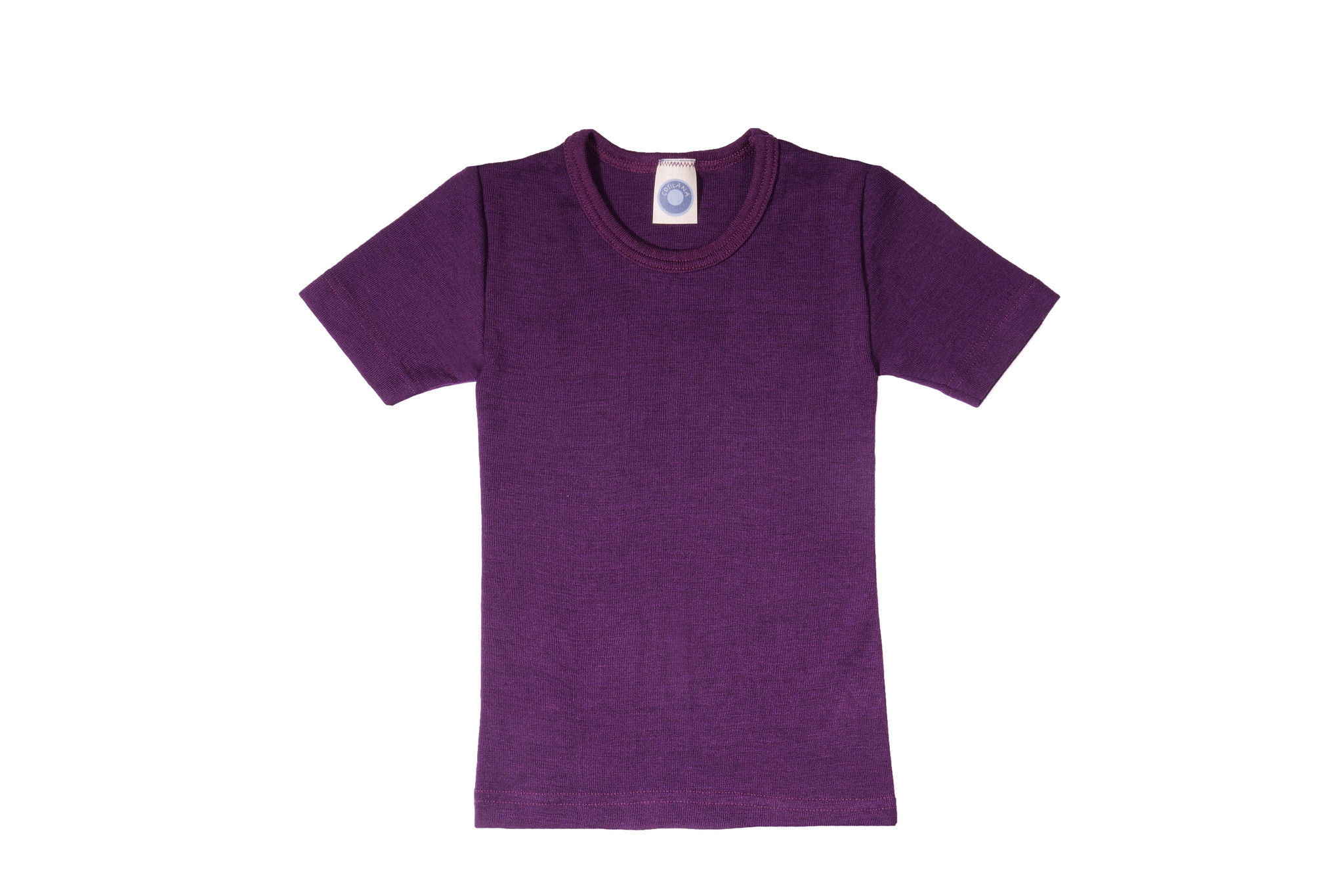 Organics Wool/ Silk Little Shirt Childrens Sleeve Organic Short - Spruce Cosilana