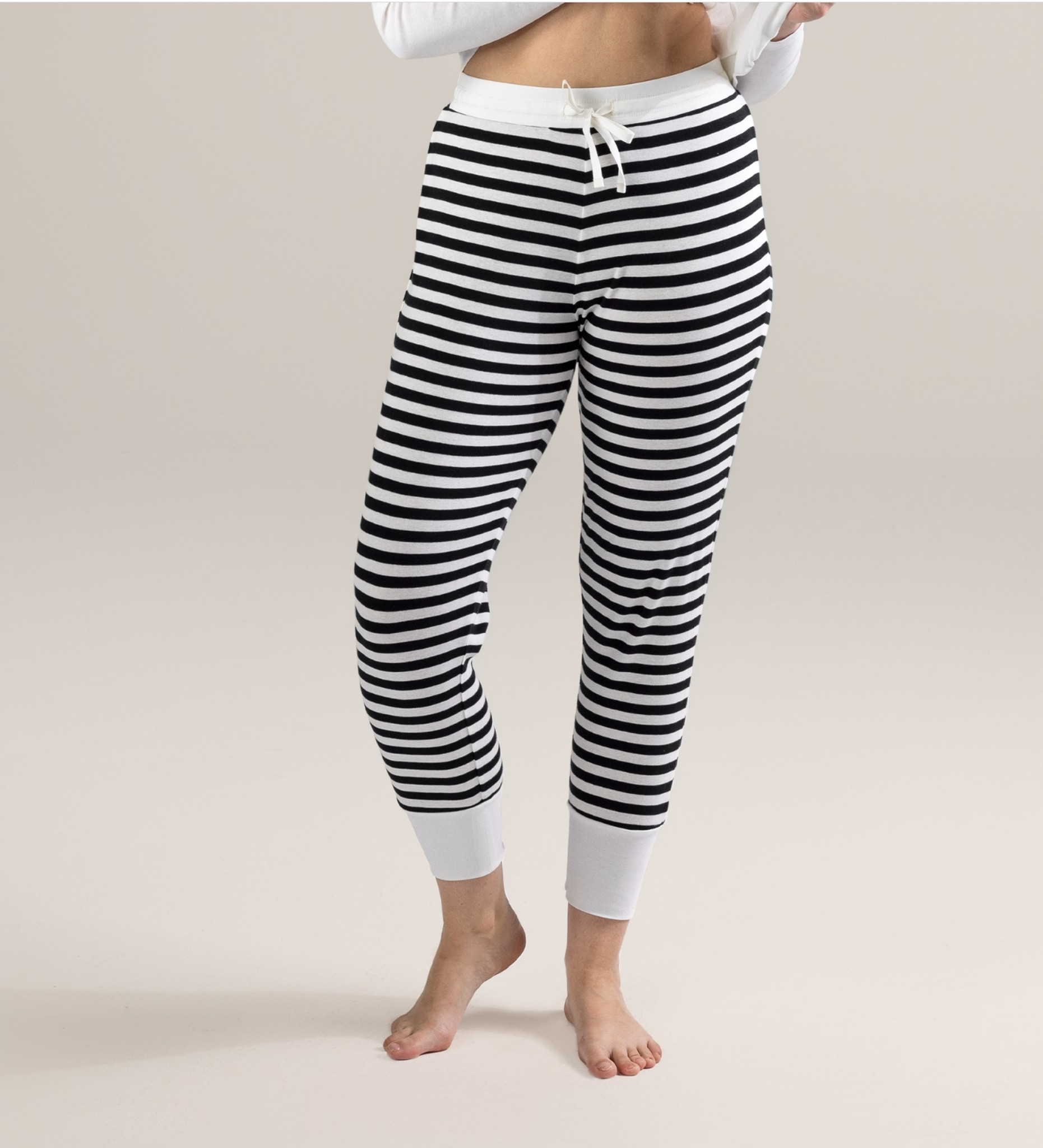 White & Black Polka Dot Tank Top Long Women's Pajama Pants Set – Sleep Sassy