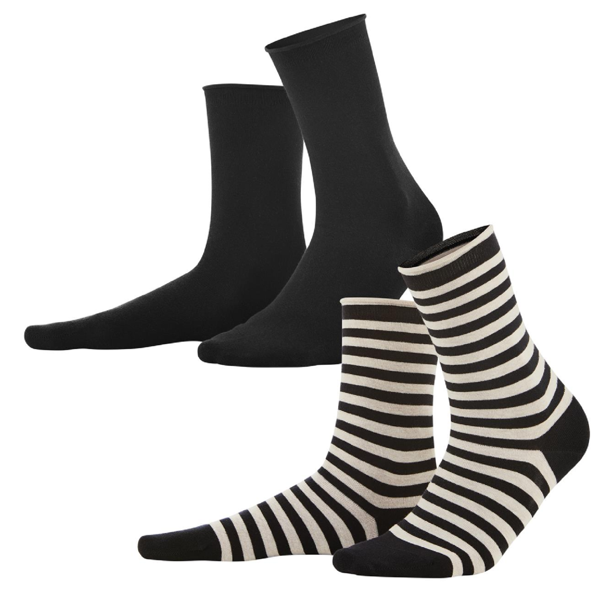 Ladies Cotton Thick Socks 2 Pack - BW736 