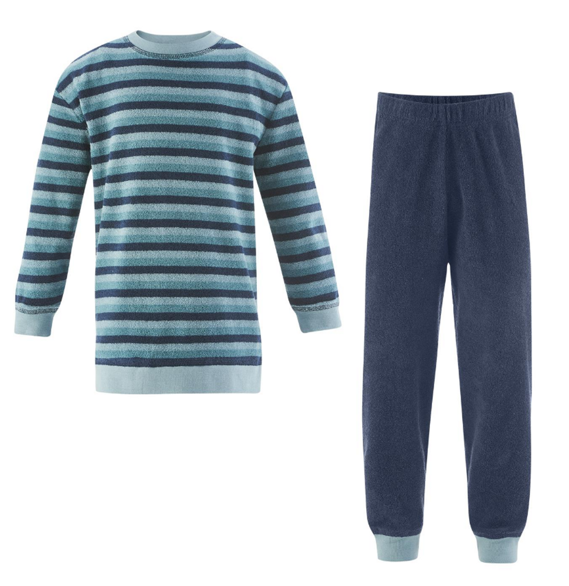Organic Cotton Terry Shirt and Pants Set for Children - Little