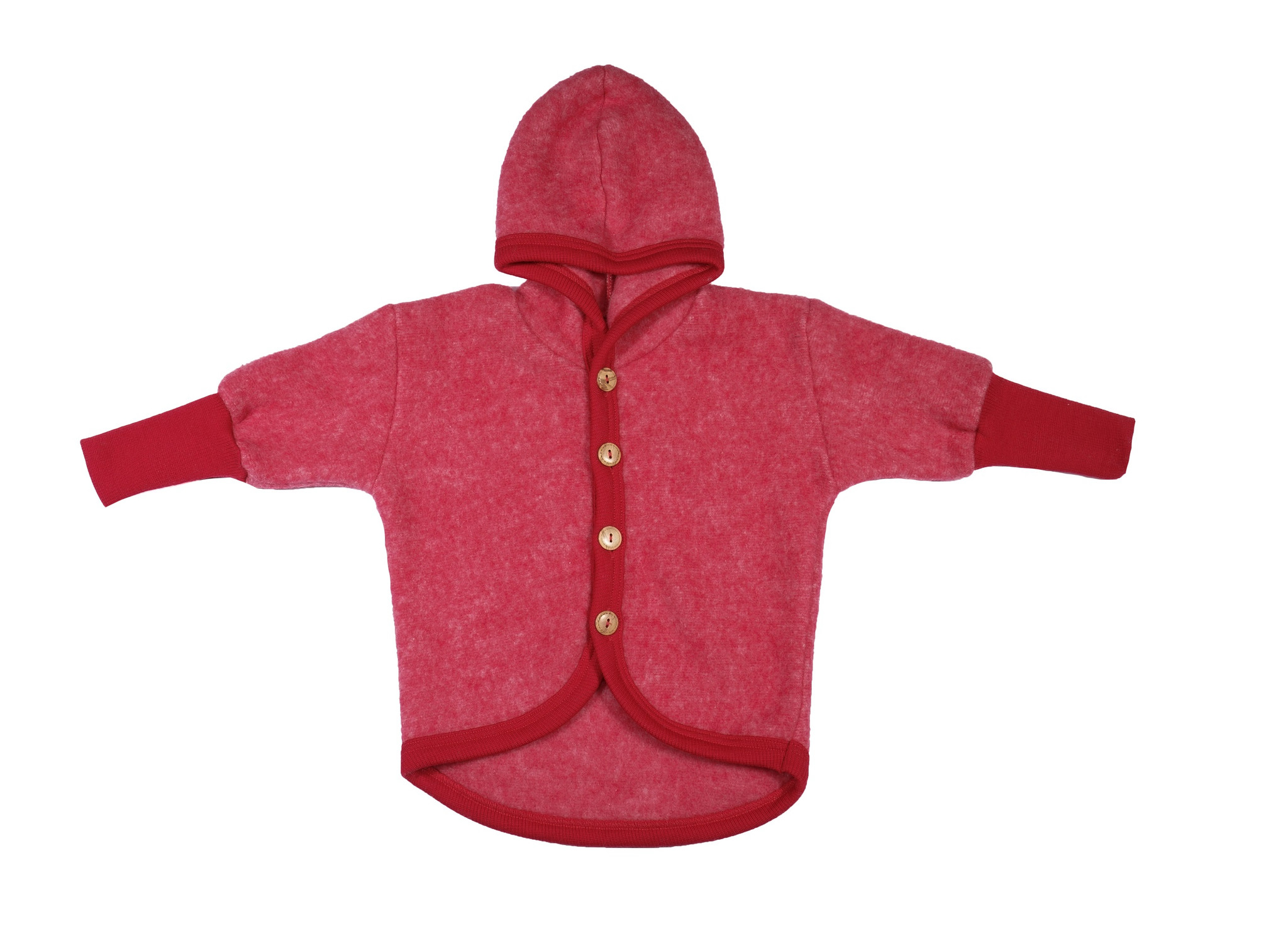 Organic Thick Wool Fleece Hooded Women's Jacket - Little Spruce Organics