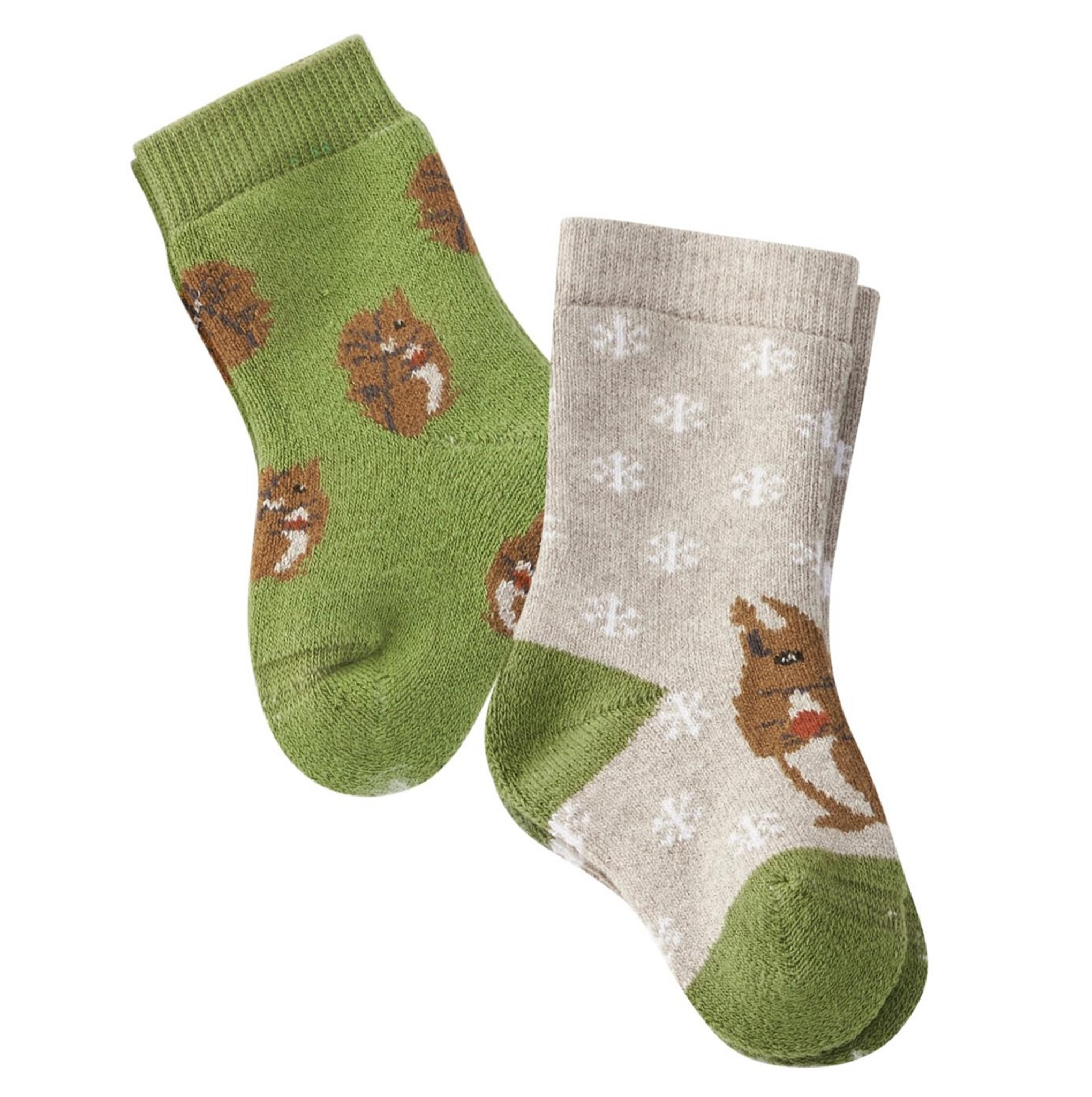 Baby Organic Cotton Socks, pack of 2 - DUMBO - Little Spruce Organics