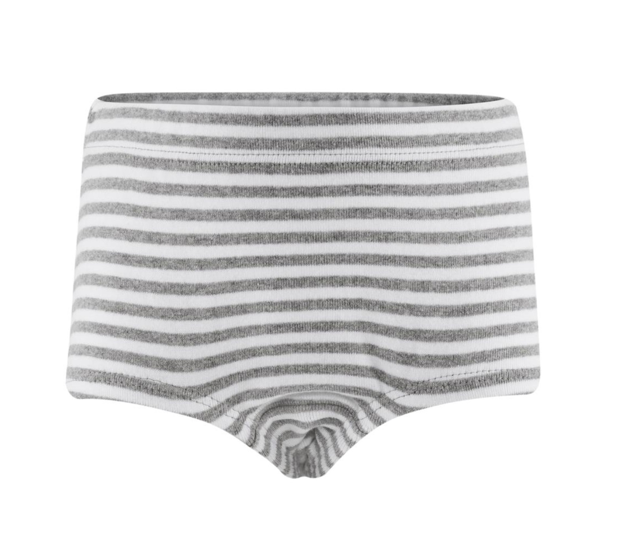 Girls Seamless Organic Cotton Briefs Gray Accent - The Sensory