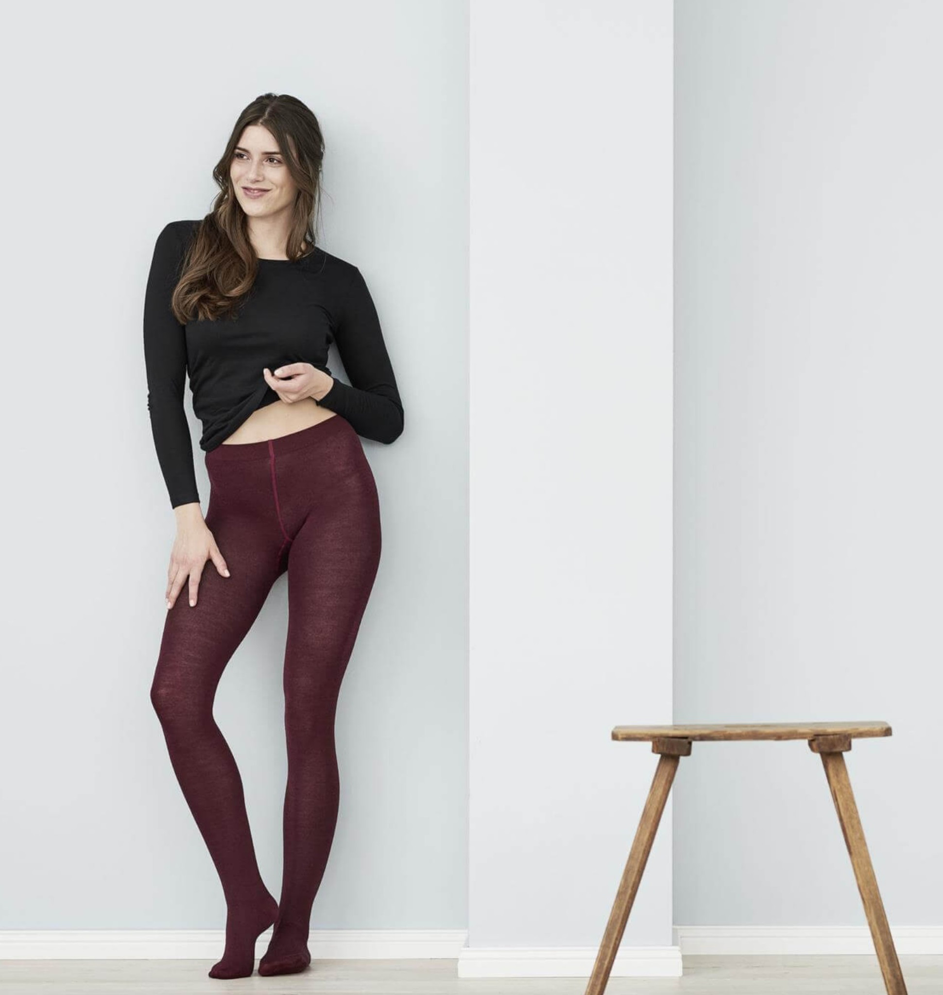 Buy TWIN BIRDS Women's Cotton Ankle Fit Legging (1502 - Burgundy, La  Burgundy, Large) at Amazon.in