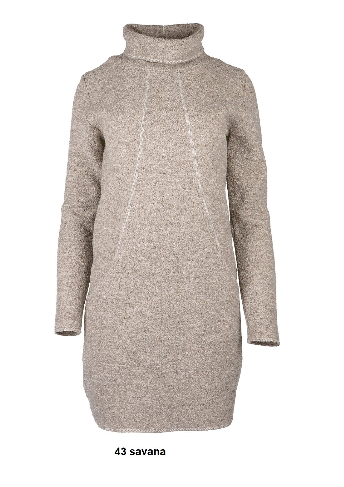 Organic Wool Krepp-fleece Dress - Little Spruce Organics