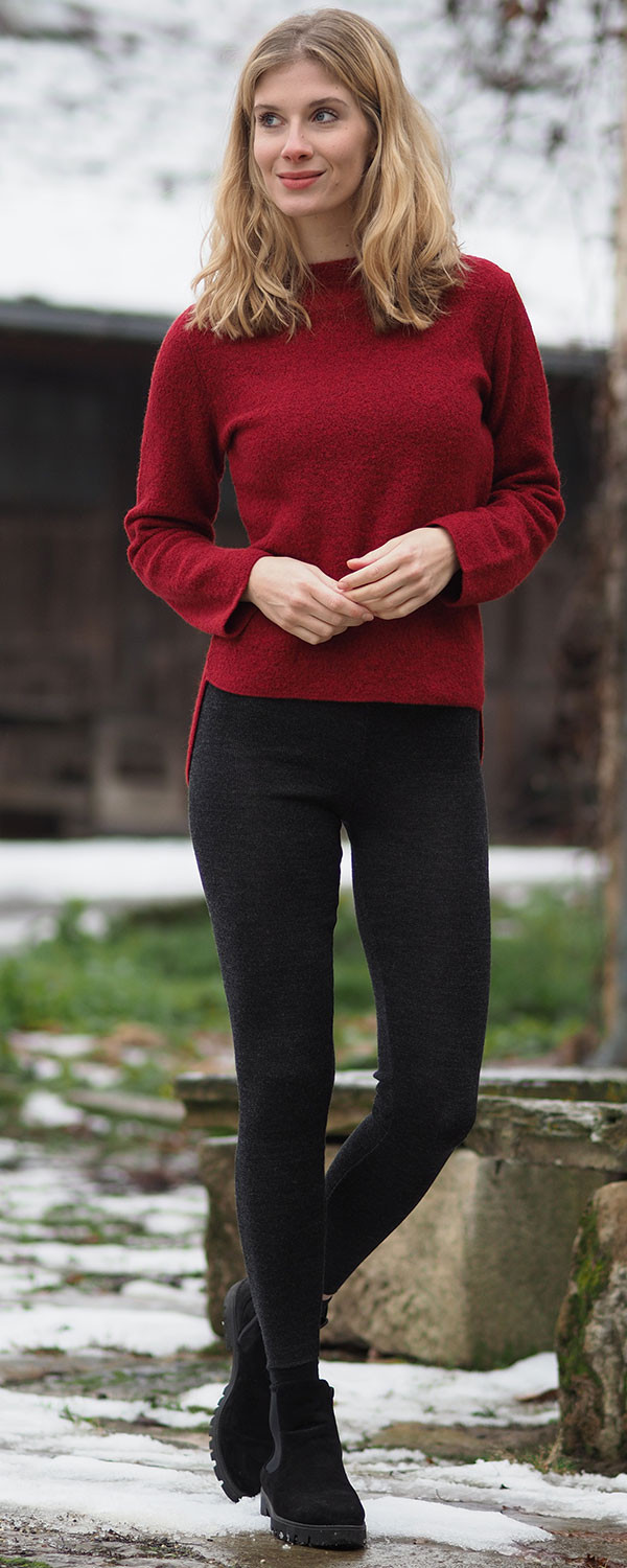 Organic Wool Women Leggings - Little 