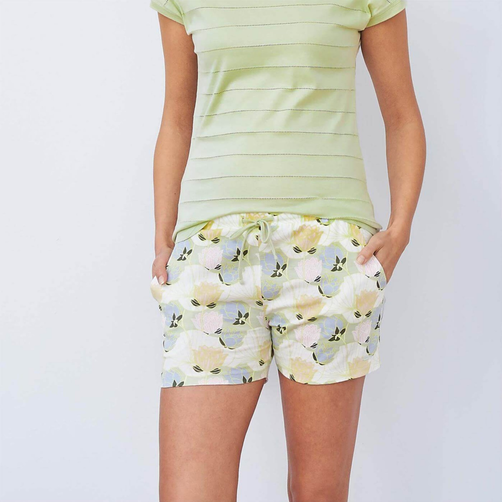 Women's Organic Cotton Sleep shorts - KYLIE - Little Spruce Organics