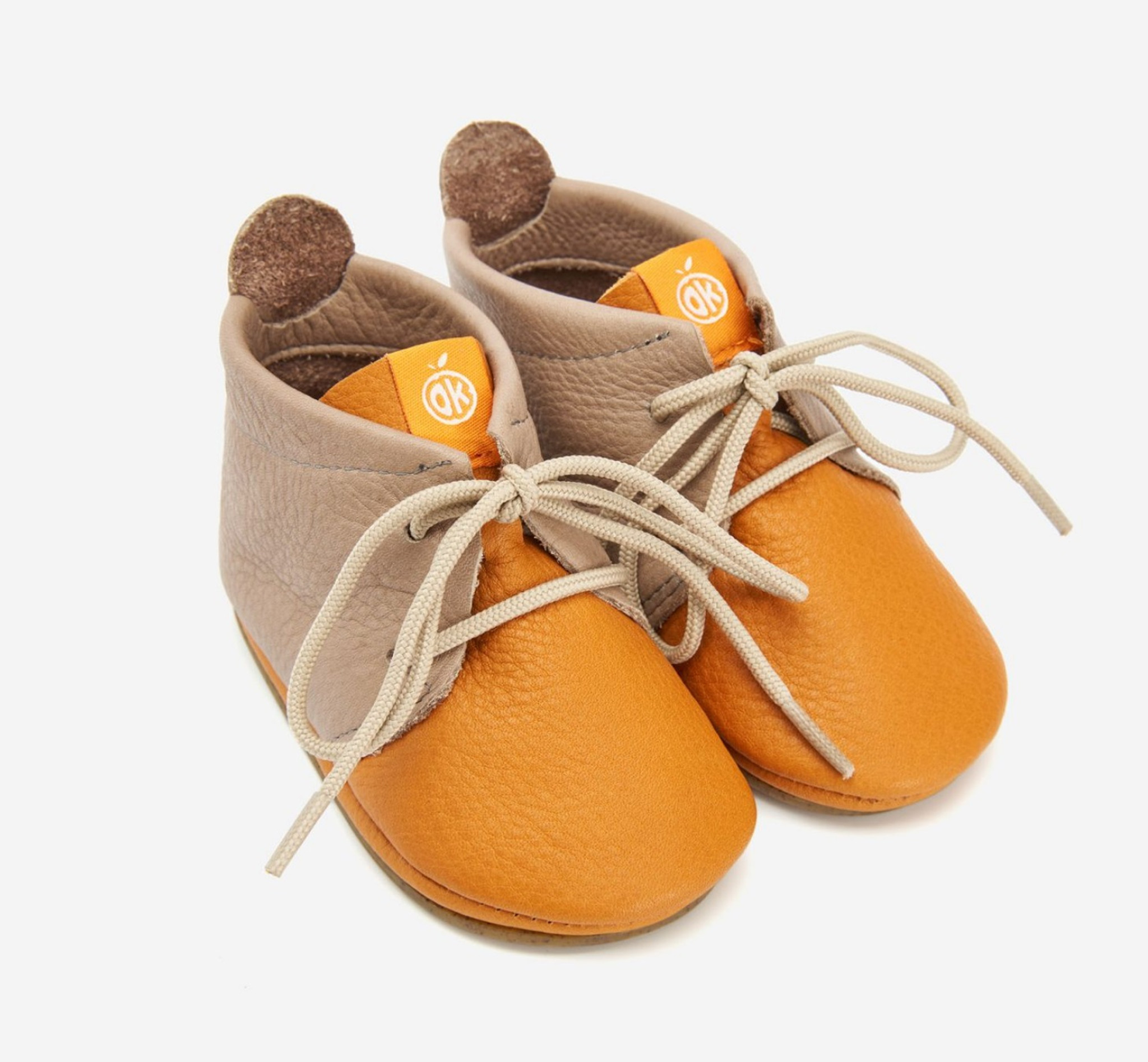 Natural Leather Soft-Soled Shoes - Amigo Lace up
