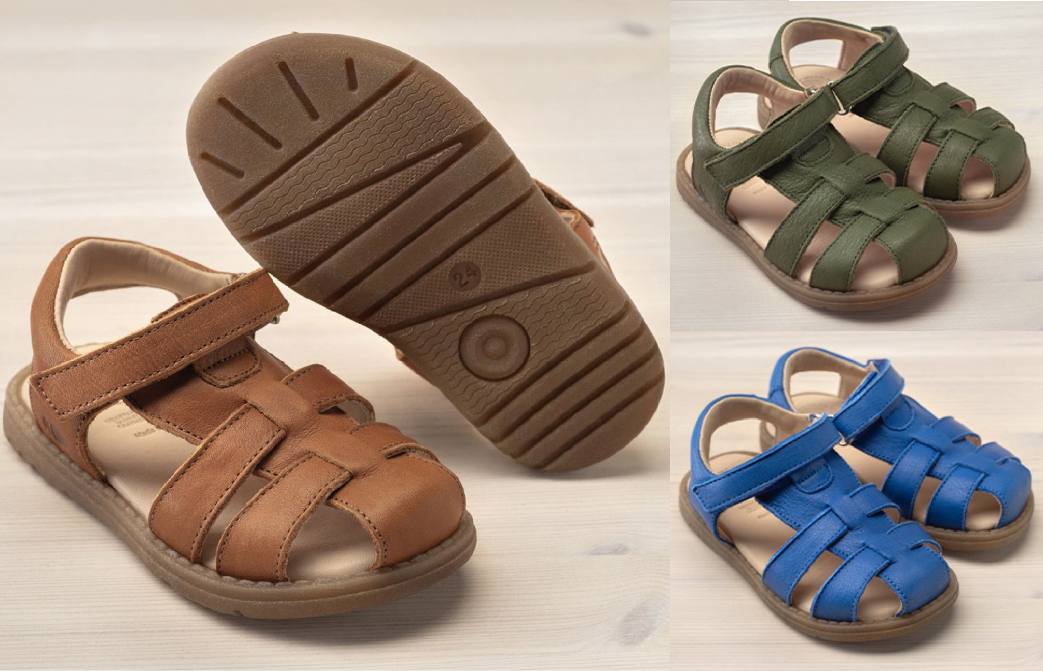 Kids Handmade Leather Sandals - King Solomon, Clothing | Judaica Web Store