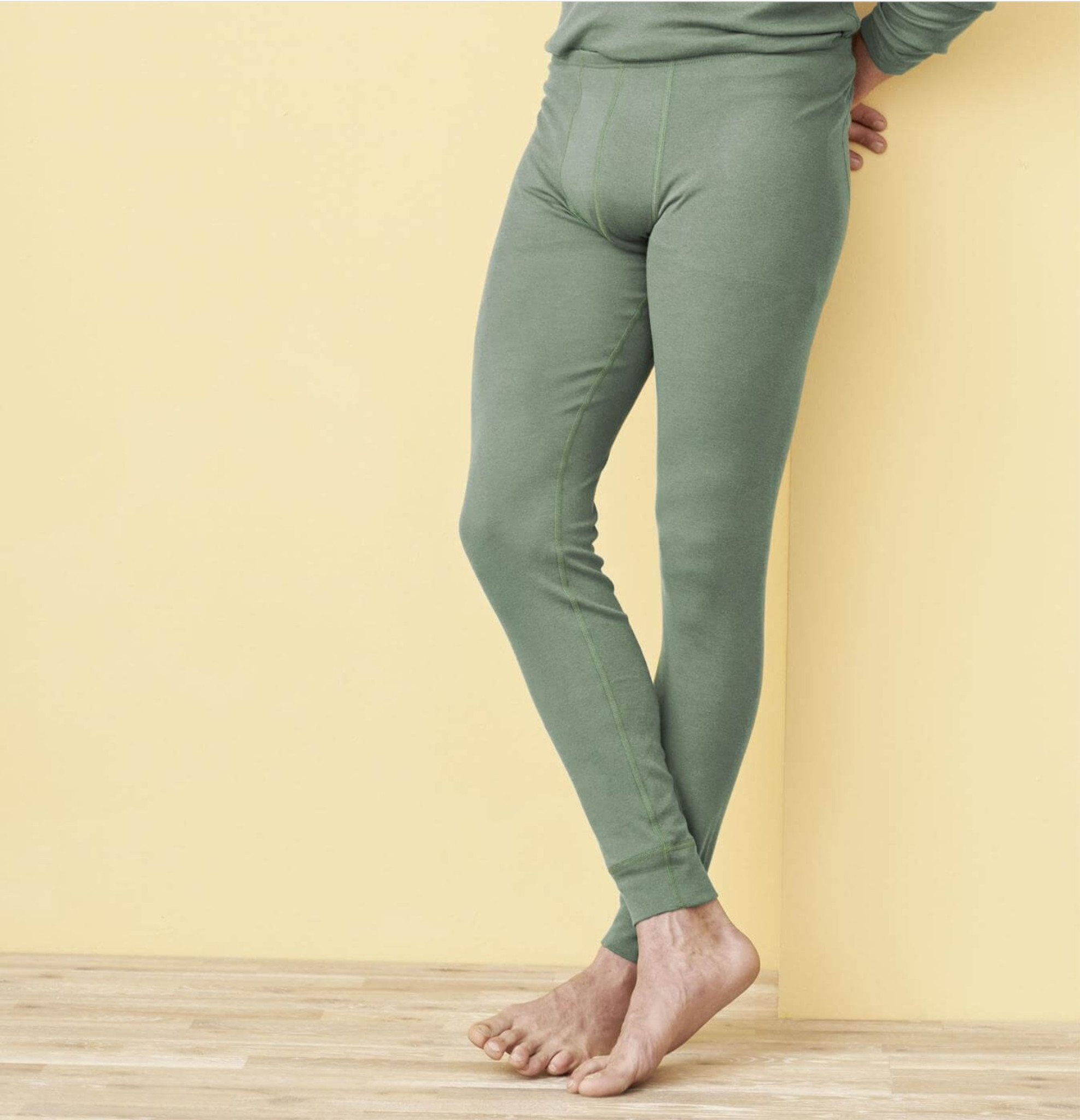 Organic Wool Cotton Long johns pants - LINUS - Little Spruce