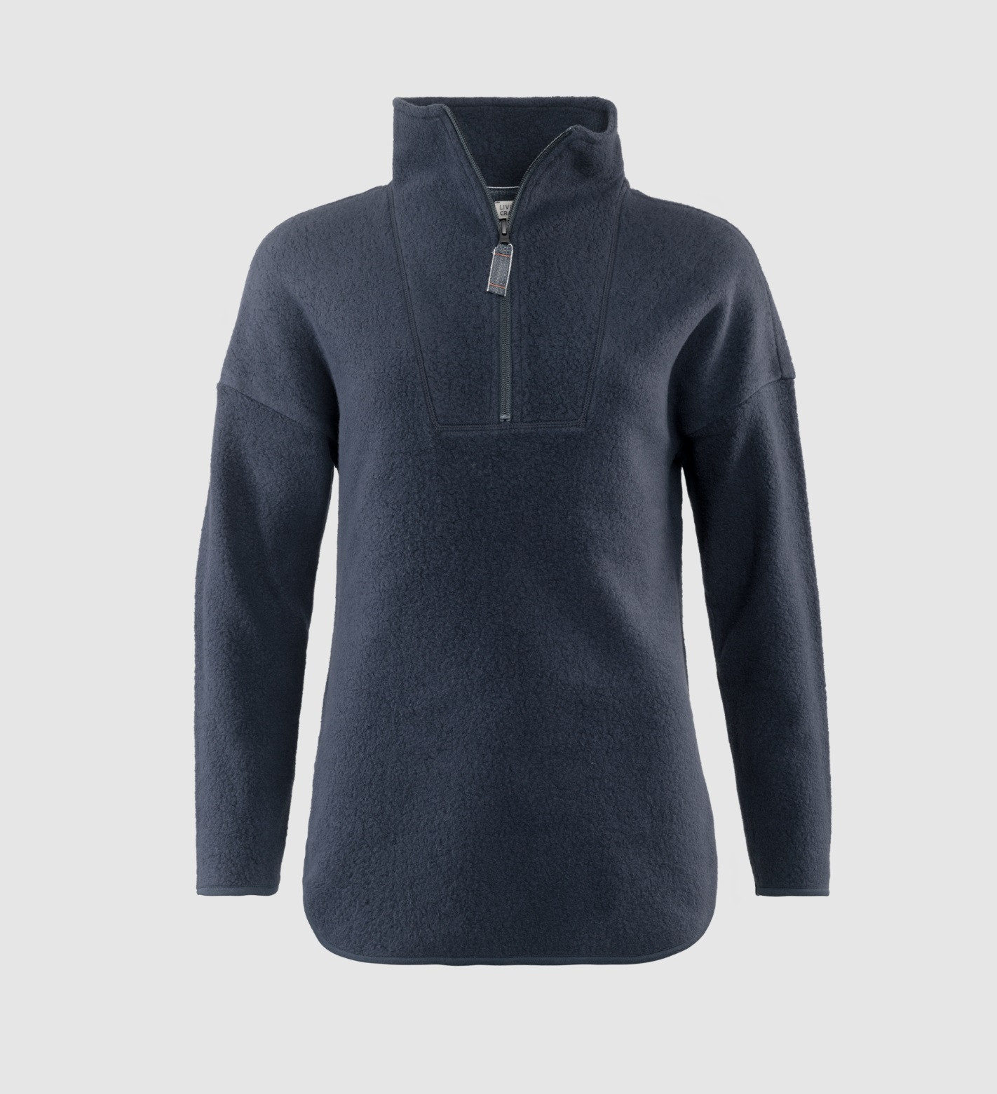 un3d. 新品　FLEECE DOCKING LAYERED TOP Women's Organic Cotton Fleece Troyer - 