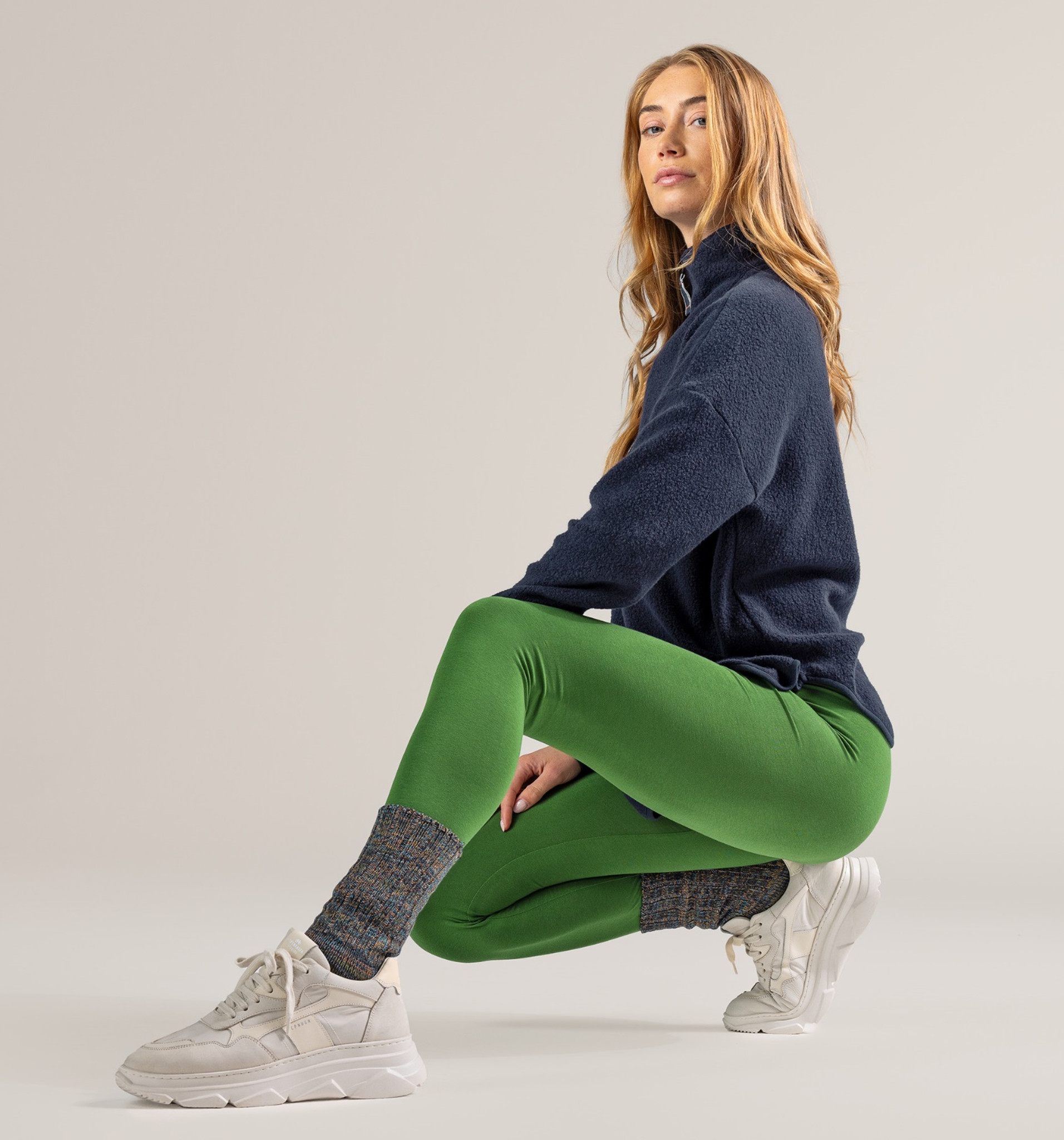 FFORME + NET SUSTAIN Anya organic silk-blend leggings
