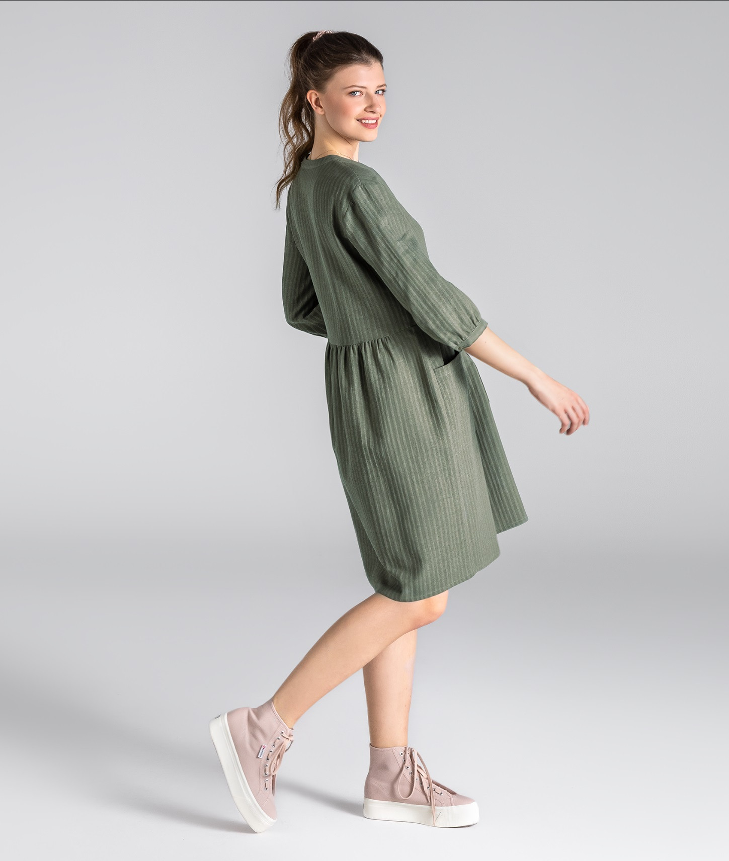 Women's Organic Cotton Seersucker dress - 