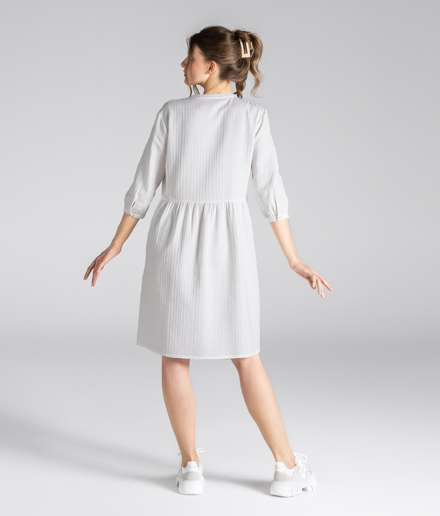 Women's Organic Cotton Seersucker dress - 