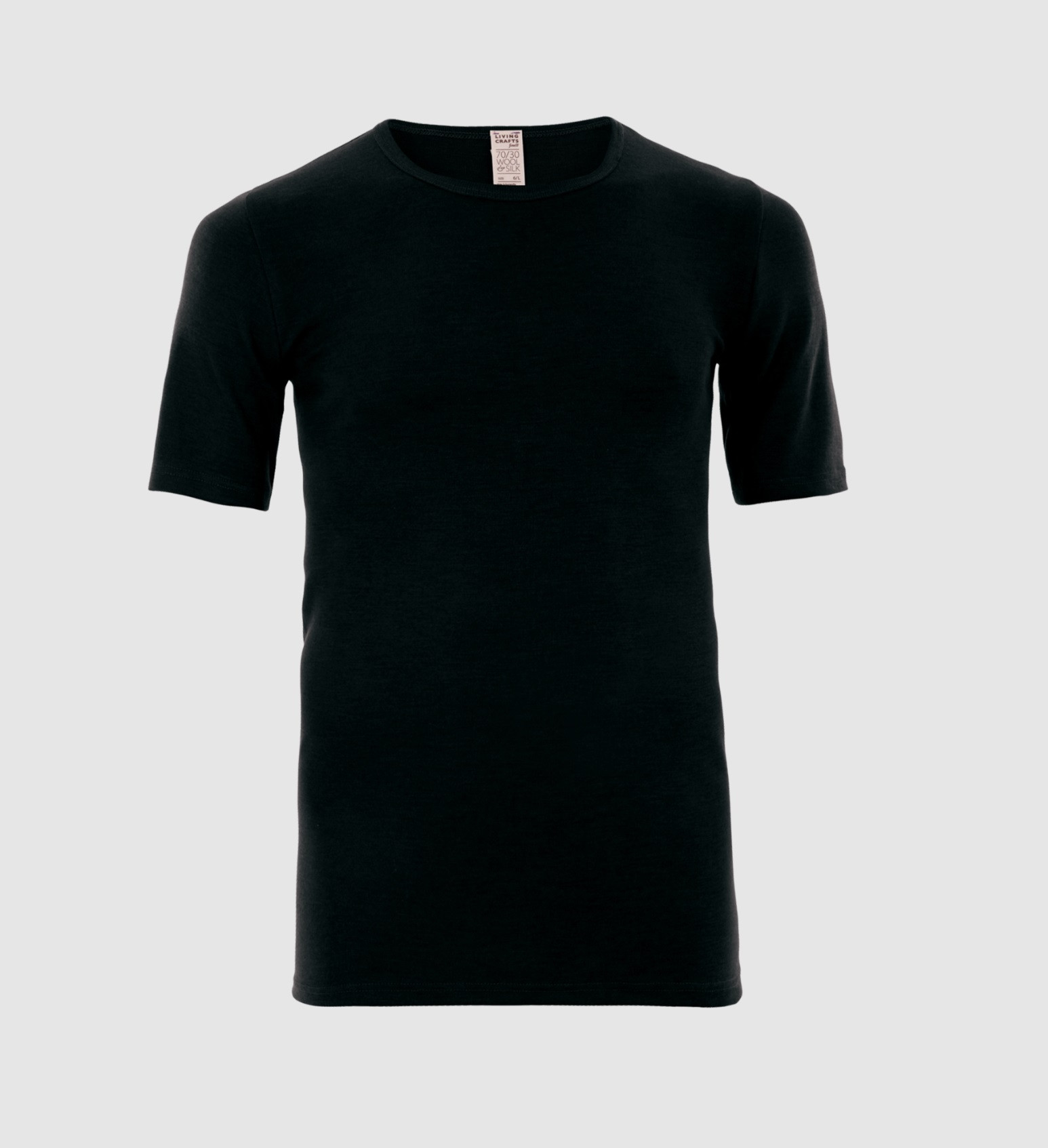 Men Organic Wool Silk Short-sleeved shirt - 