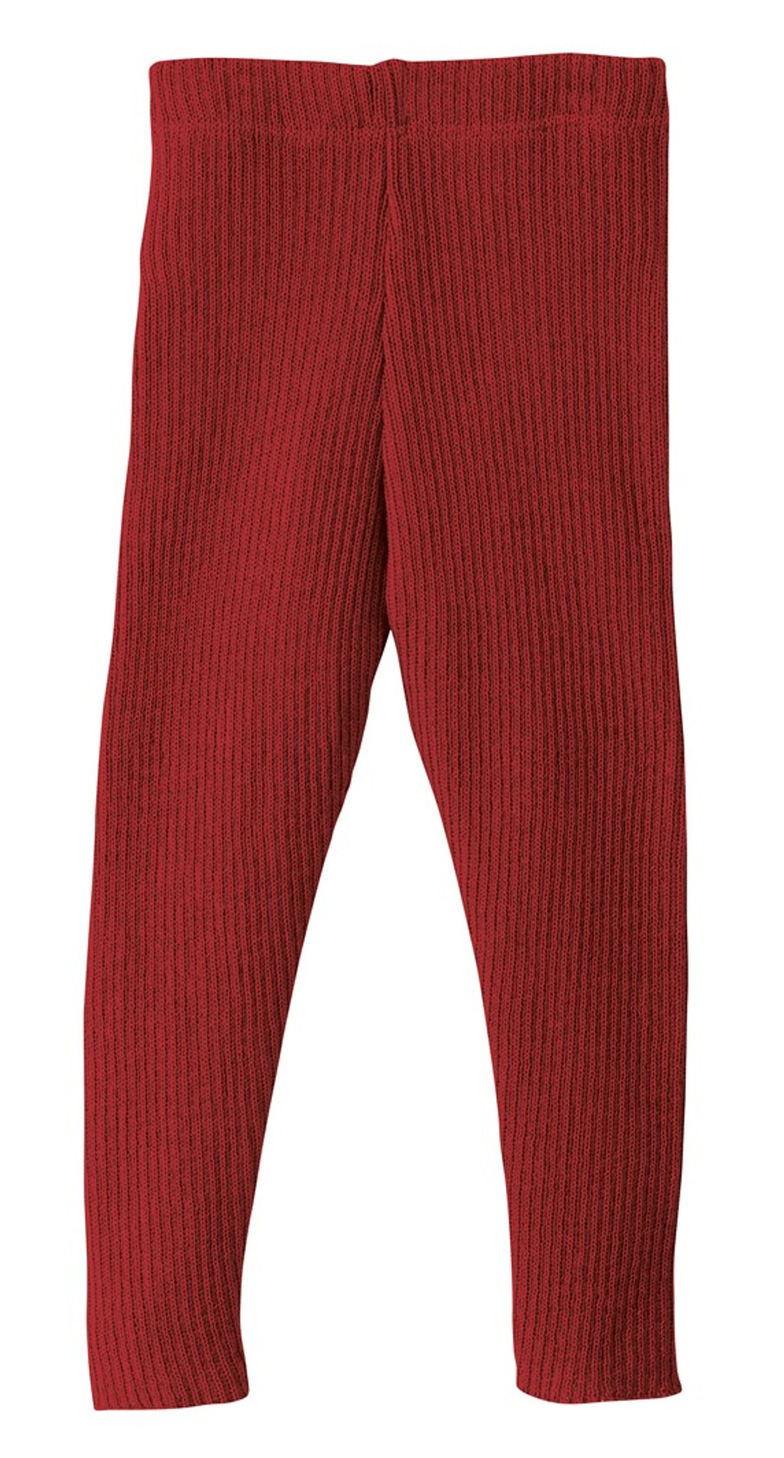 organic merino wool and cotton baby and toddler tights - red/natural s –  Lila New York LLC