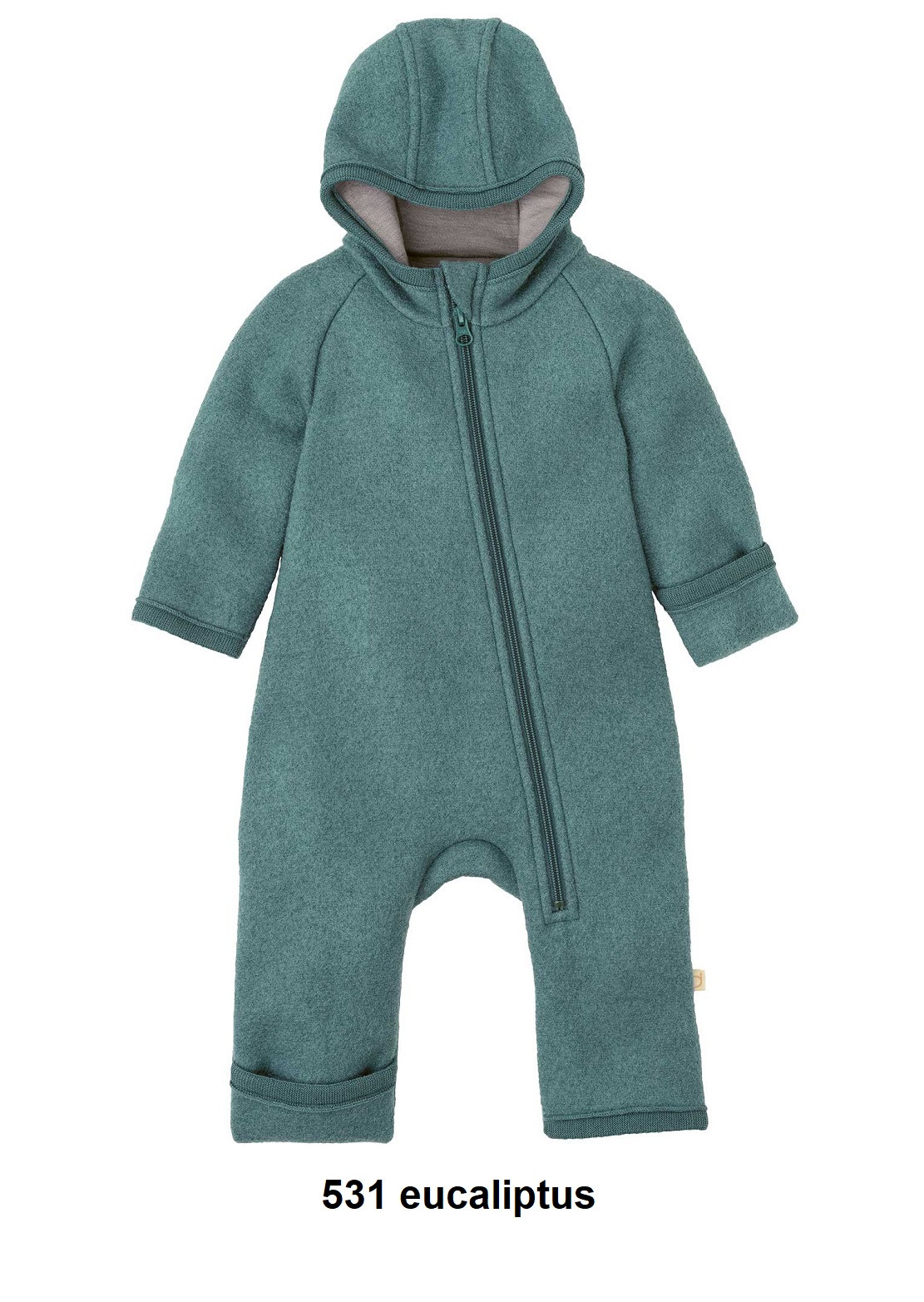 Disana Organic Boiled Wool Zip-Bunting (Zip-Overalls) - Little