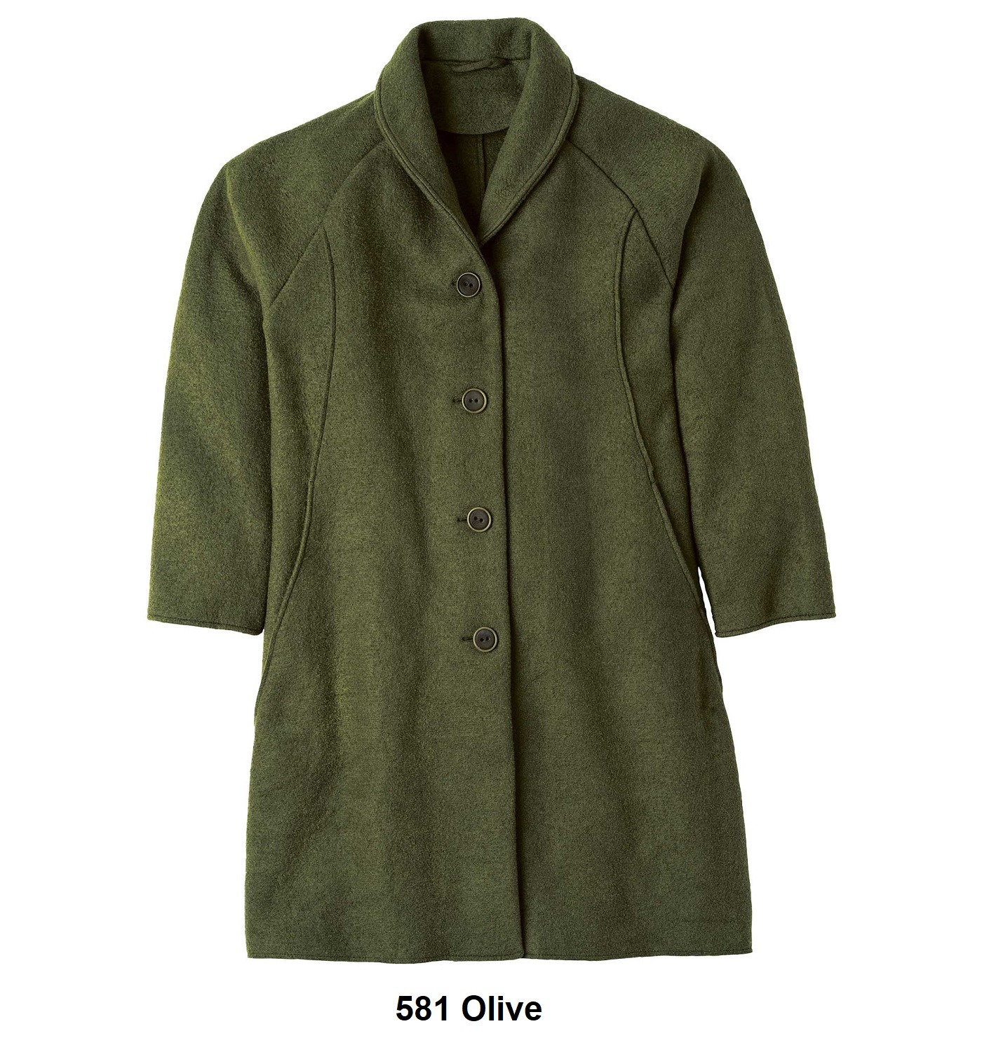 Disana Organic Boiled Wool Ladies Coat - 42210 - Little Spruce