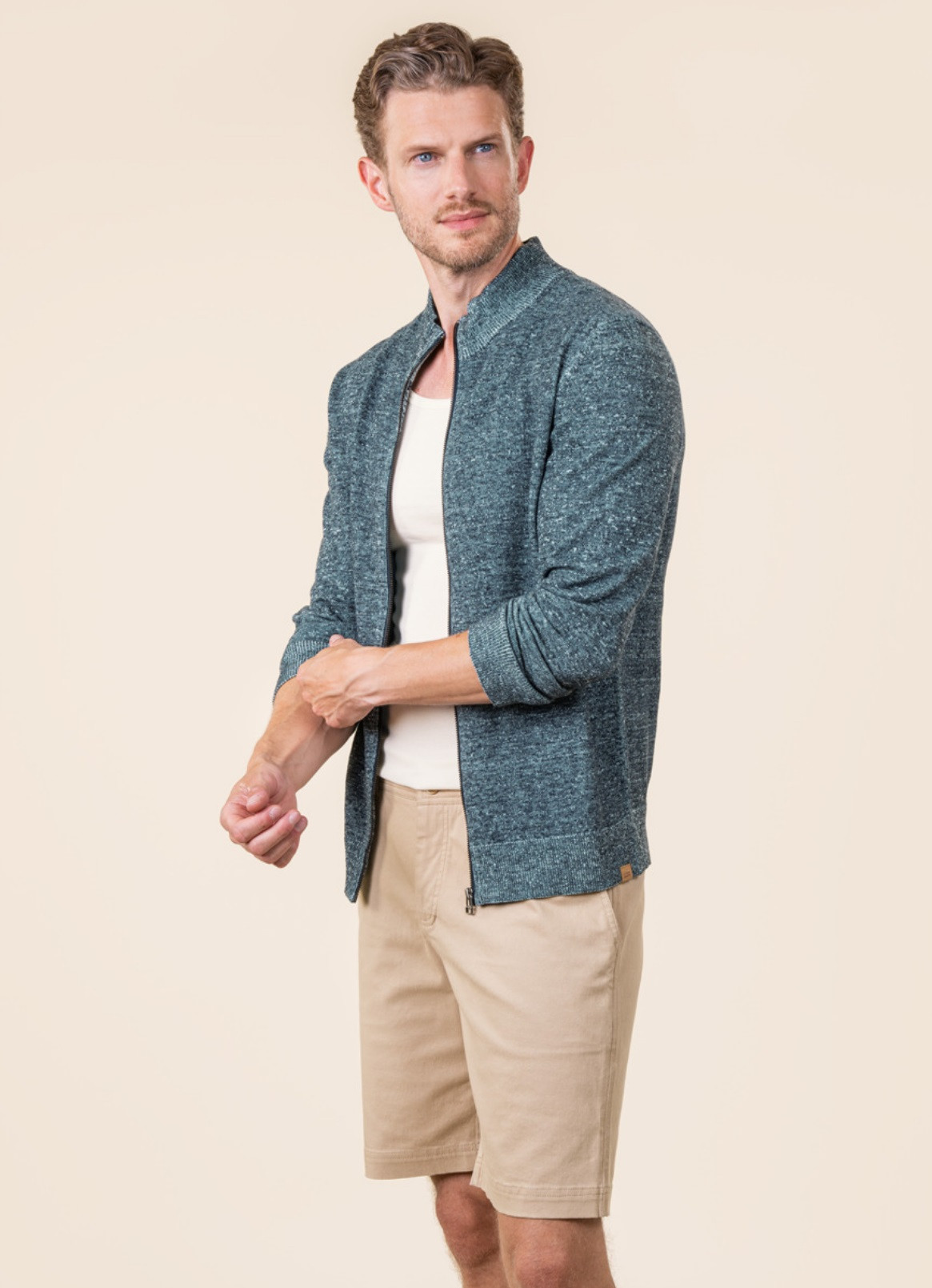 Organic Cotton Linen Cardigan - 