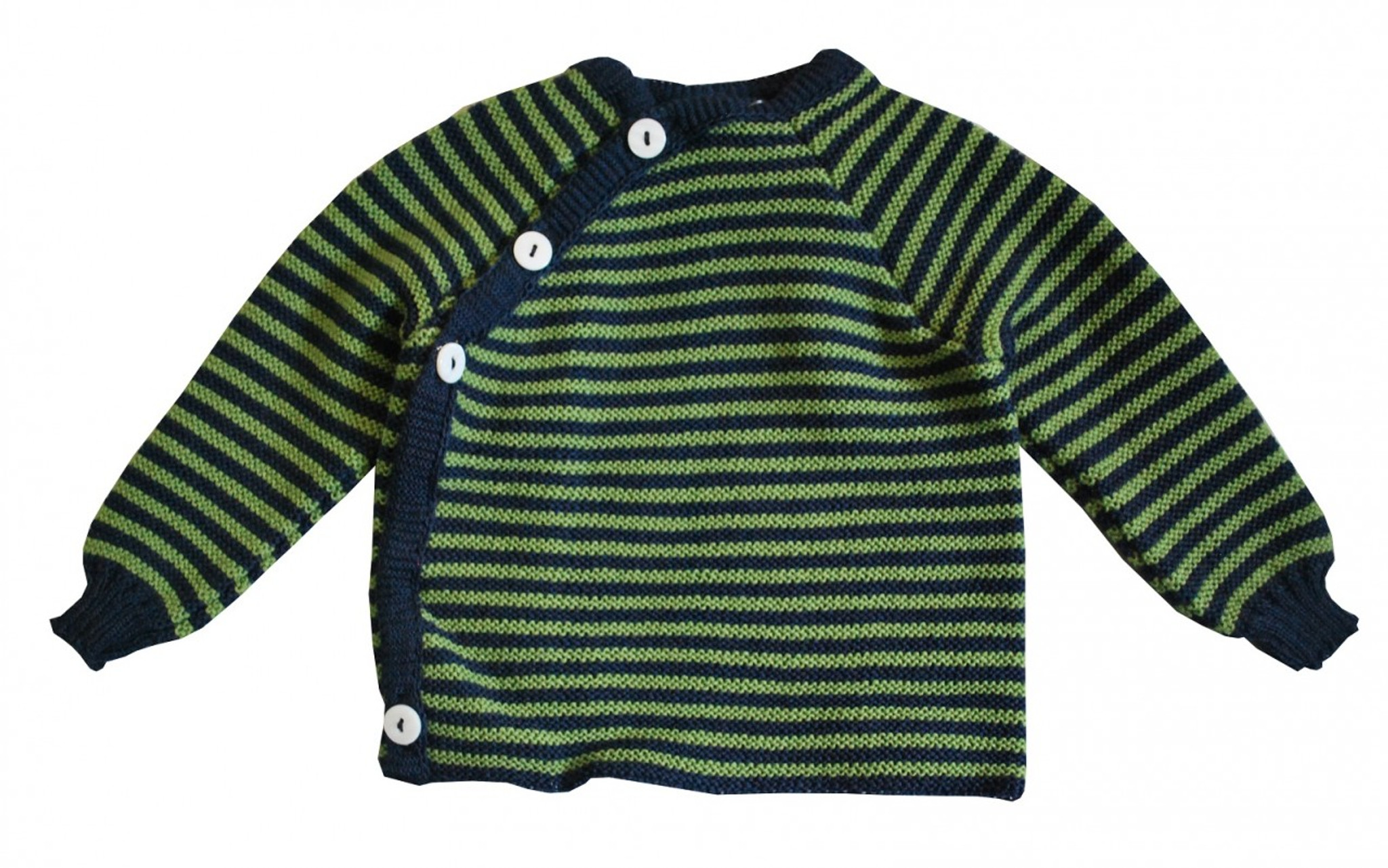 Baby logo striped wool sweater