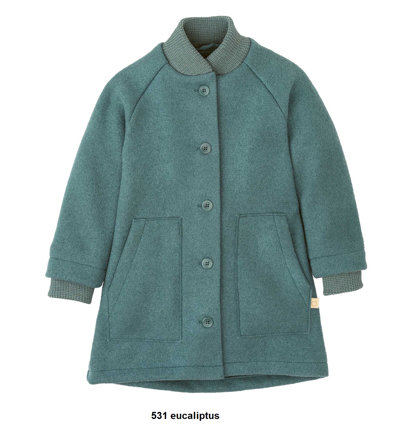 Disana Organic Boiled Wool Childrens Mantel Coat - Little Spruce 