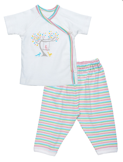 Layette Set Under the Nile "baby birds" Little Spruce Organics