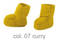 Disana Boiled Wool Booties
Color: Curry