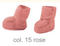 Disana Boiled Wool Booties
Color: Rose