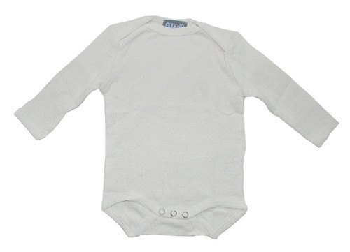 Natural Bourette Silk Long-Sleeved Bodysuit - Little Spruce Organics