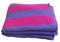 Organic Merino Wool Knitted Baby Blanket
Color: Aubergine/ Berry Stripes