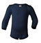 Merino Wool/ Silk Long Sleeved Bodysuit
Color:  33 navy