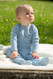 Organic Wool/ Silk Footed Pajamas
Color: Blue