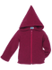Organic Wool Fleece Hooded Jacket
Color: Berry