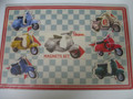 VESPA COLLECTABLE SET OF 6 SCOOTER MAGNETS