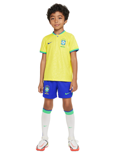Brazil 2024 Kid's Home Shirt and Shorts
