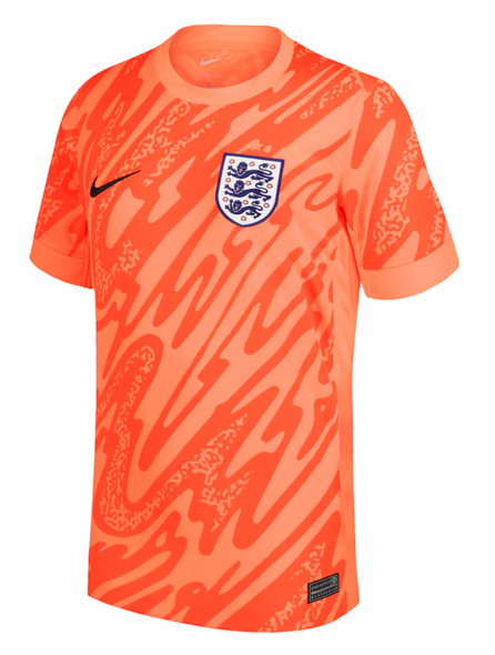England 2024 Kid's Orange Goalkeeper Shirt and Shorts