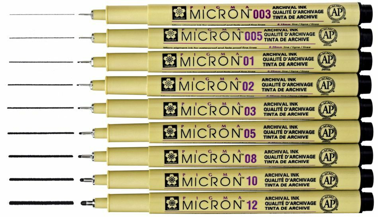 Sakura Pigma Micron Fine Line Markers