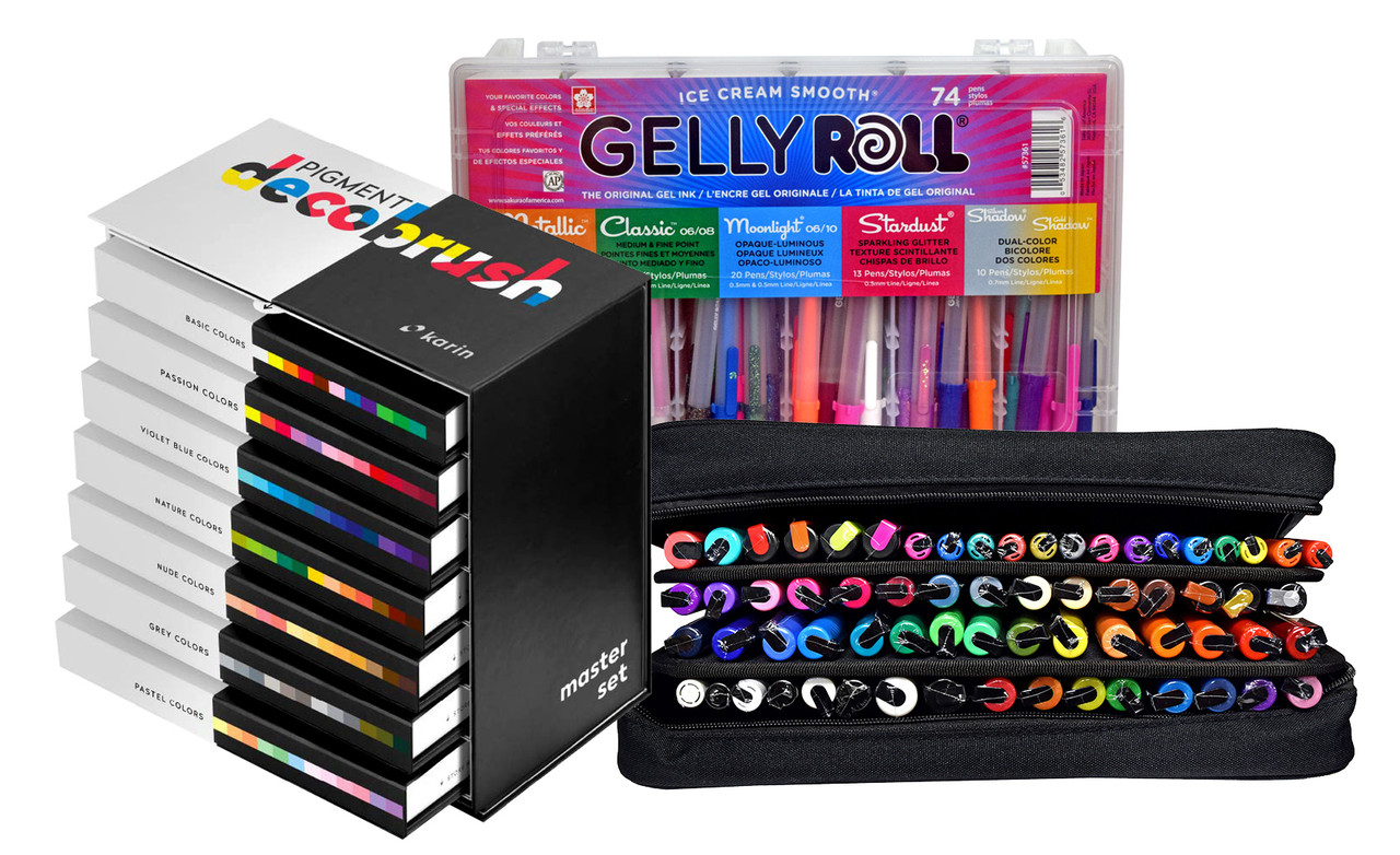 WS Mixed Sparkle Gel Pens Multi-Coloured 20 Pack