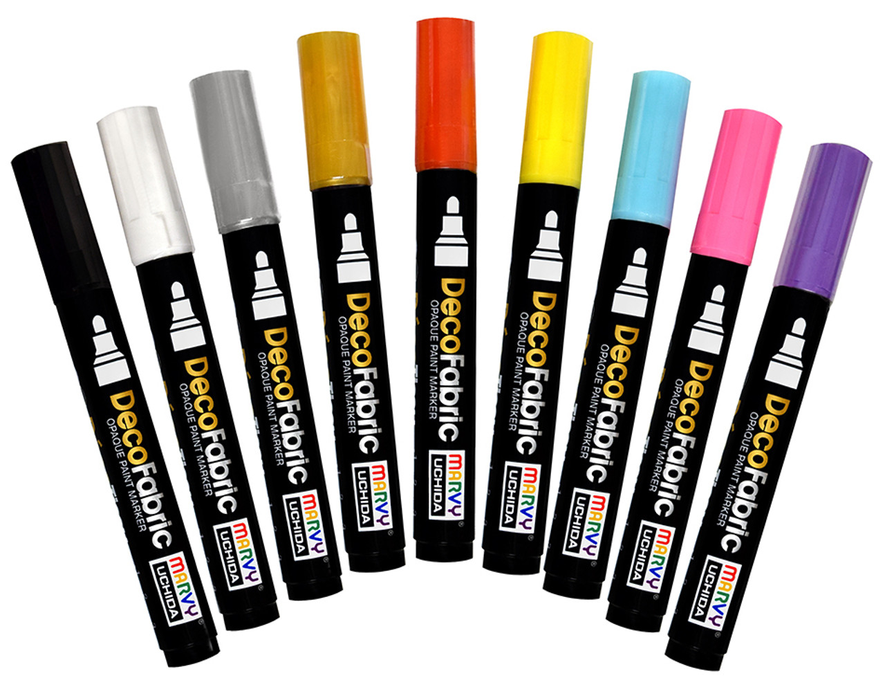 FabricMate Permanent Chisel Tip Fabric Markers