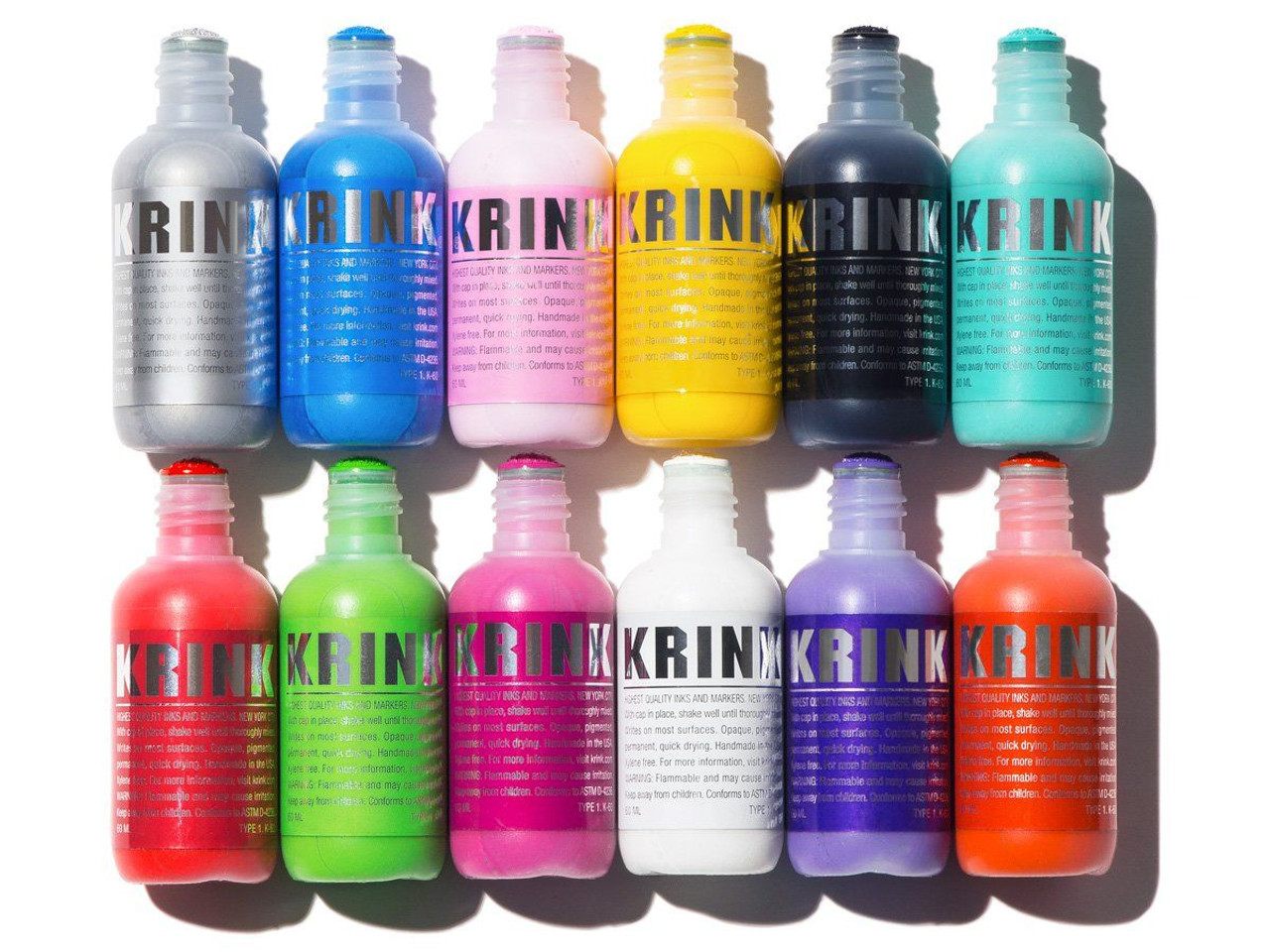 60 TWINMARKERS PROFESSIONAL QUALITY, ALCOHOL BASED INK COLOURS: BRUSH &  FINE TIP